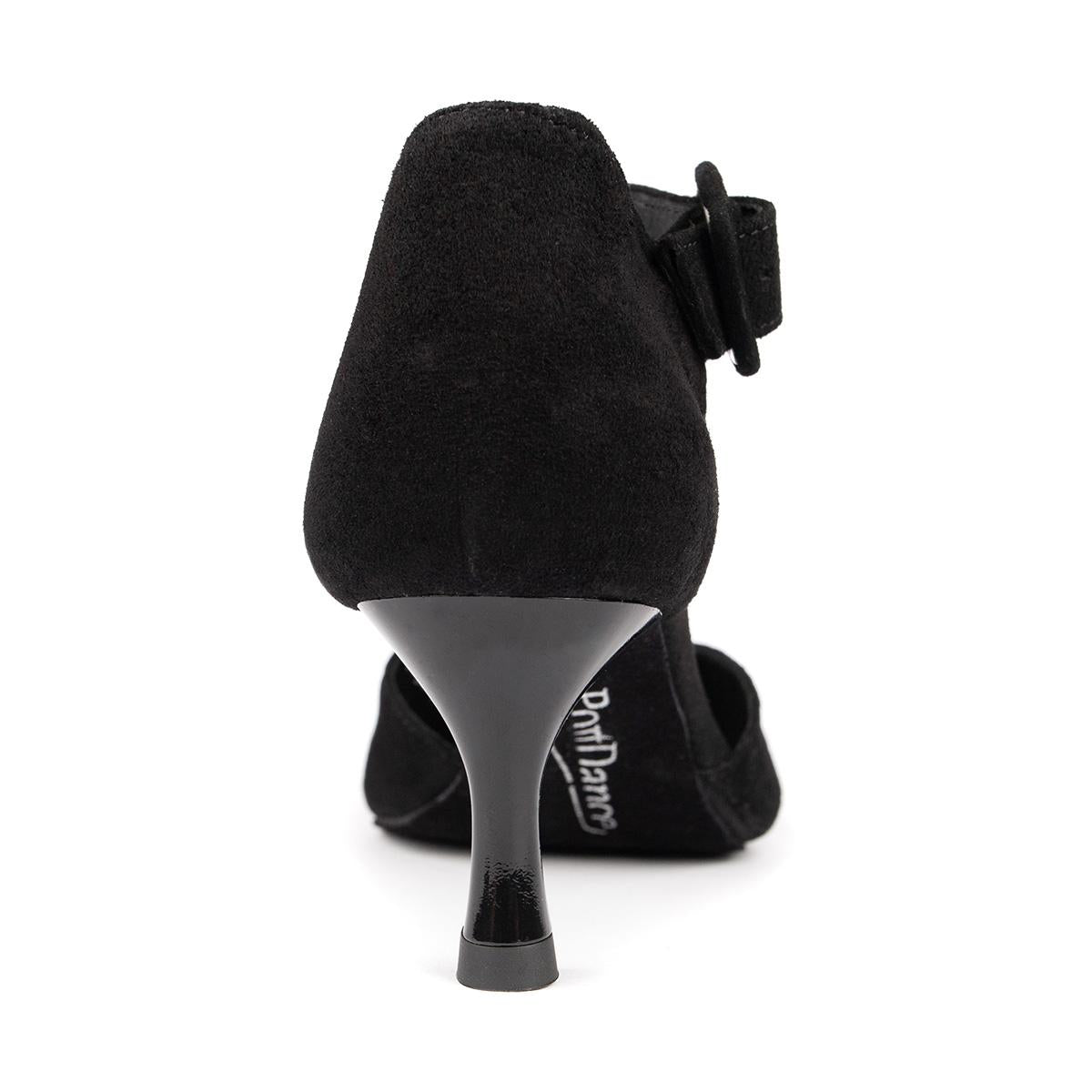 PortDance Damen Tanzschuhe PD126 - Obermaterial: Nubuck - Farbe: Schwarz - Größe: EUR 38