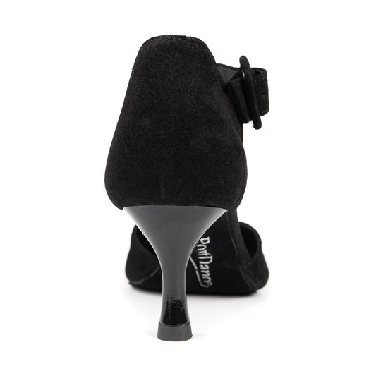 PortDance Damen Tanzschuhe PD126 - Obermaterial: Nubuck - Farbe: Schwarz - Größe: EUR 40,5