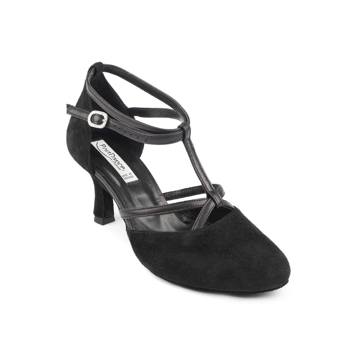 PortDance Damen Tanzschuhe PD127 - Farbe: Schwarz - Größe: EUR 42