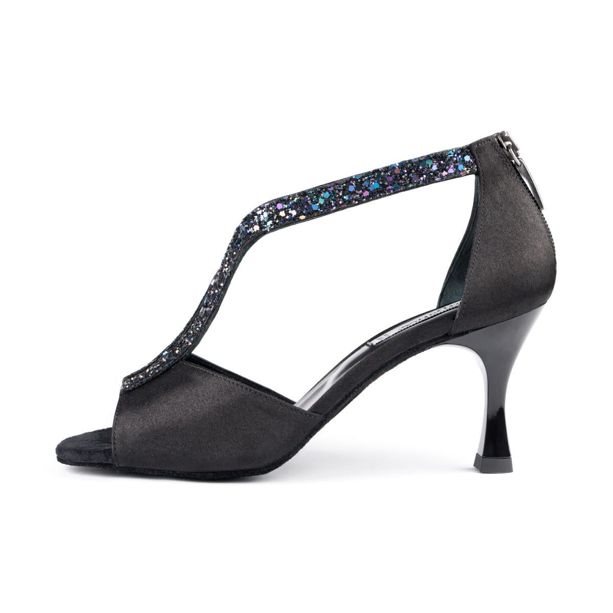 PortDance Damen Tanzschuhe PD806 Pro - Farbe: Schwarz/Multi - Größe: EUR 39
