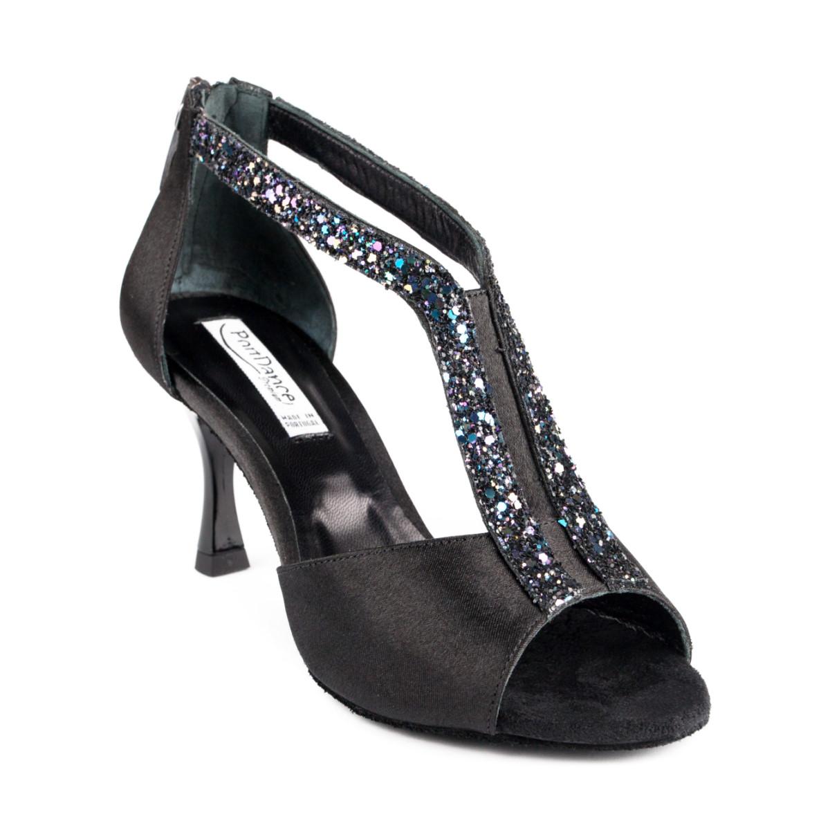 PortDance Damen Tanzschuhe PD806 Pro - Farbe: Schwarz/Multi - Größe: EUR 37