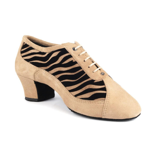 Portdance Trainerschuhe PD703 Fashion - Farbe: Camel/Tiger-Pattern - Größe: EUR 40