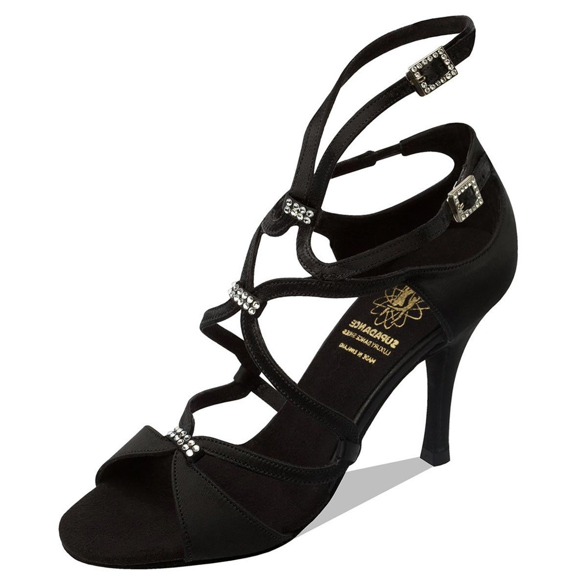 [B-Ware] Supadance Damen Tanzschuhe 1062 Schwarz - Größe: UK 3,5