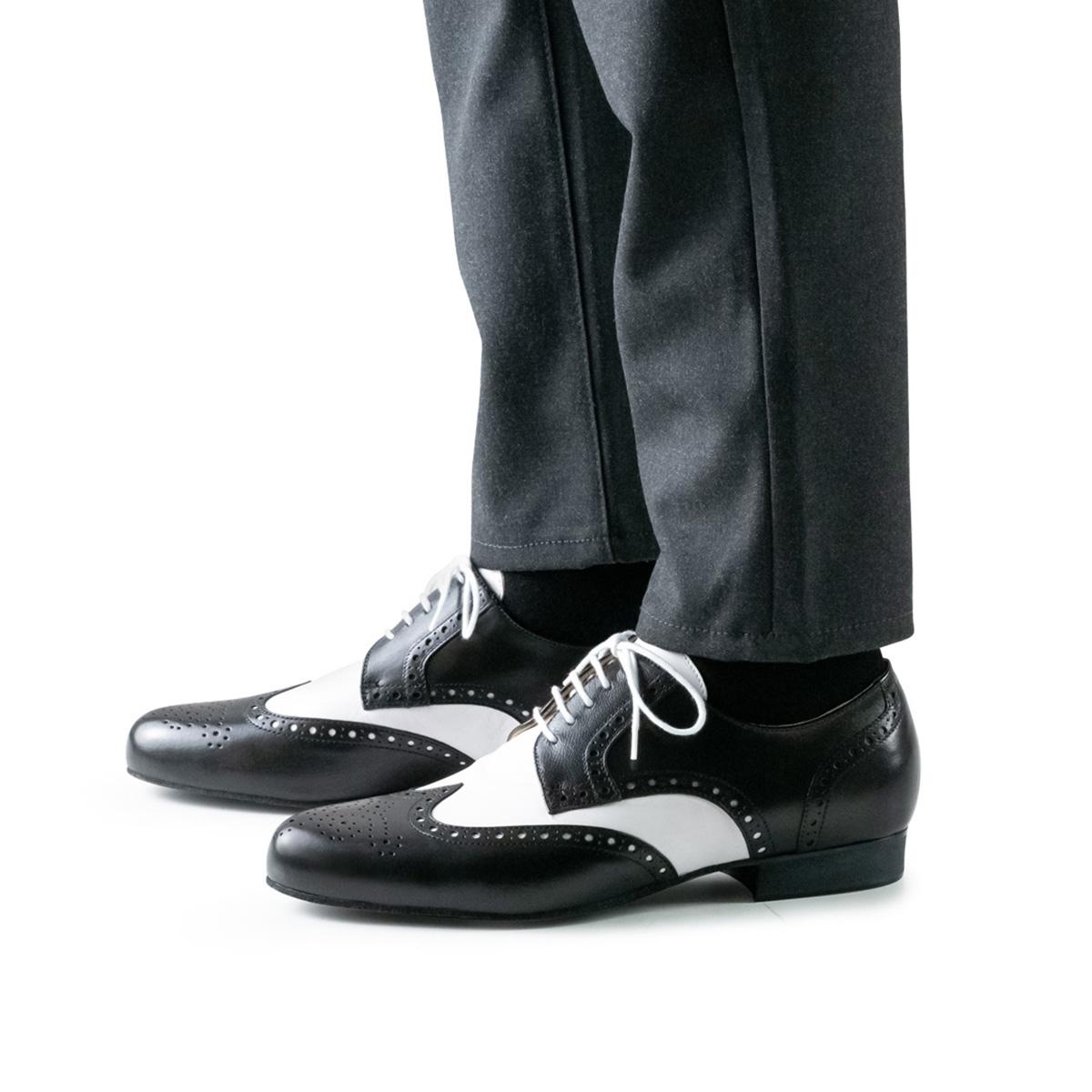 Werner Kern Herren Tanzschuhe 28023 Udine - Farbe: Schwarz/Weiß - Größe: UK 10