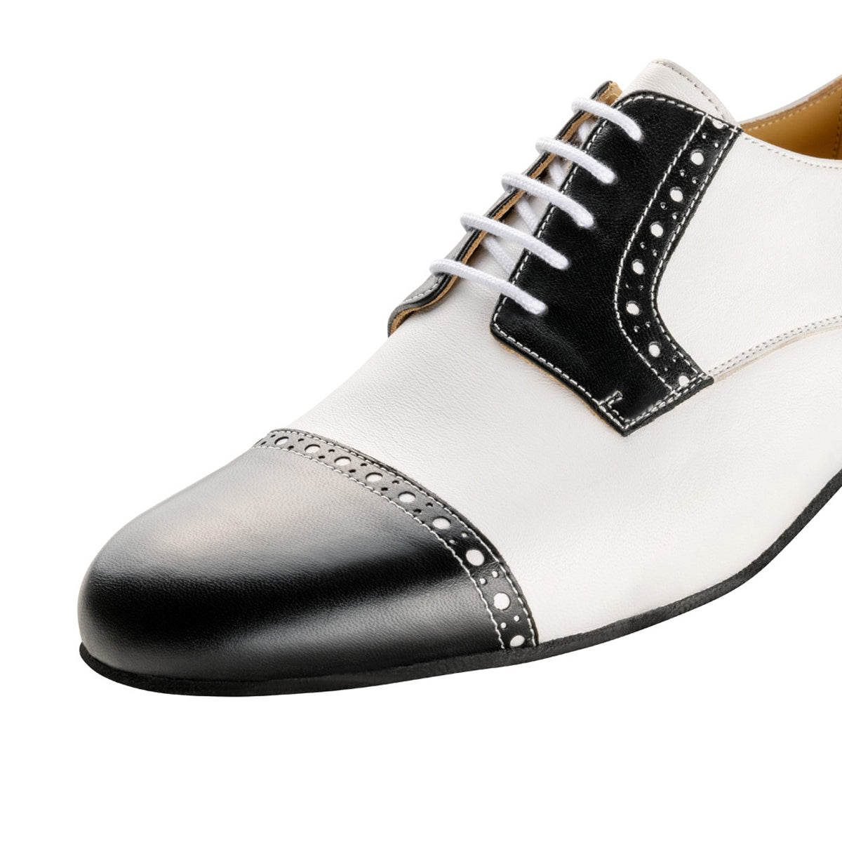 Werner Kern Herren Tanzschuhe Bergamo Schwarz/Weiß