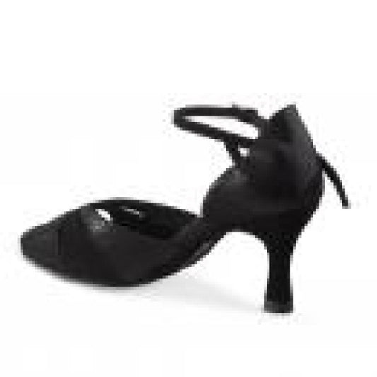 Rummos Damen Tanzschuhe R405 061-024 - Obermaterial: Leder/Nubuck - Farbe: Schwarz - Weite: Normal - Absatz: 60R Flare - Größe: EUR 42