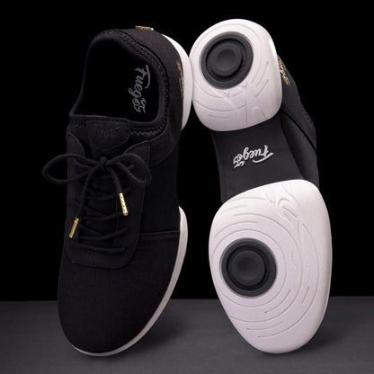 Fuego Unisex Split-Sole Dance Sneakers Black - Größe: US M4.5/W6