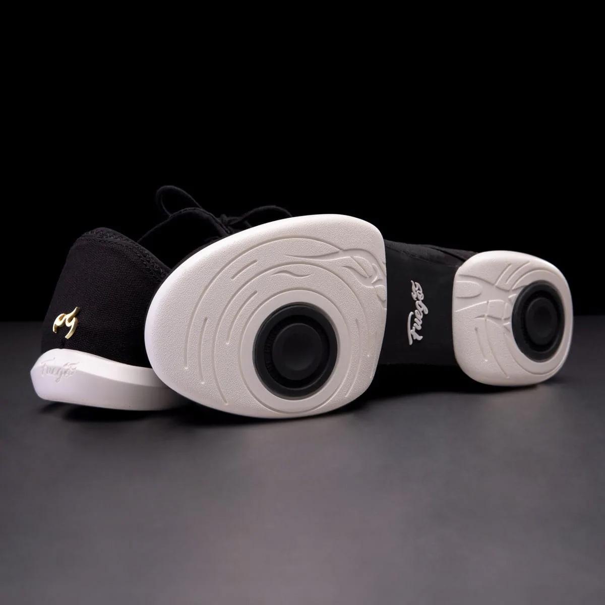 Fuego Unisex Split-Sole Dance Sneakers Black - Größe: US M5.5/W7