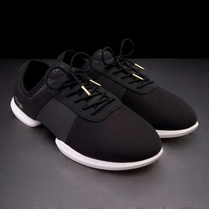 Fuego Unisex Split-Sole Dance Sneakers Black - Größe: US M5/W6.5
