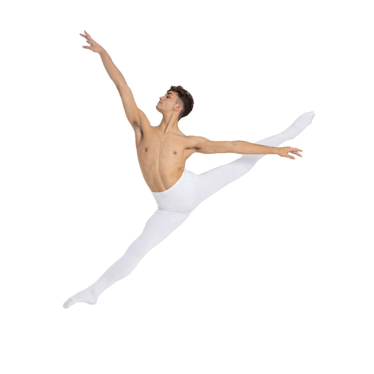 Intermezzo Herren Ballett Strumpfhosen 5338 Pantalpie - Farbe: Weiß (001) - Größe: L