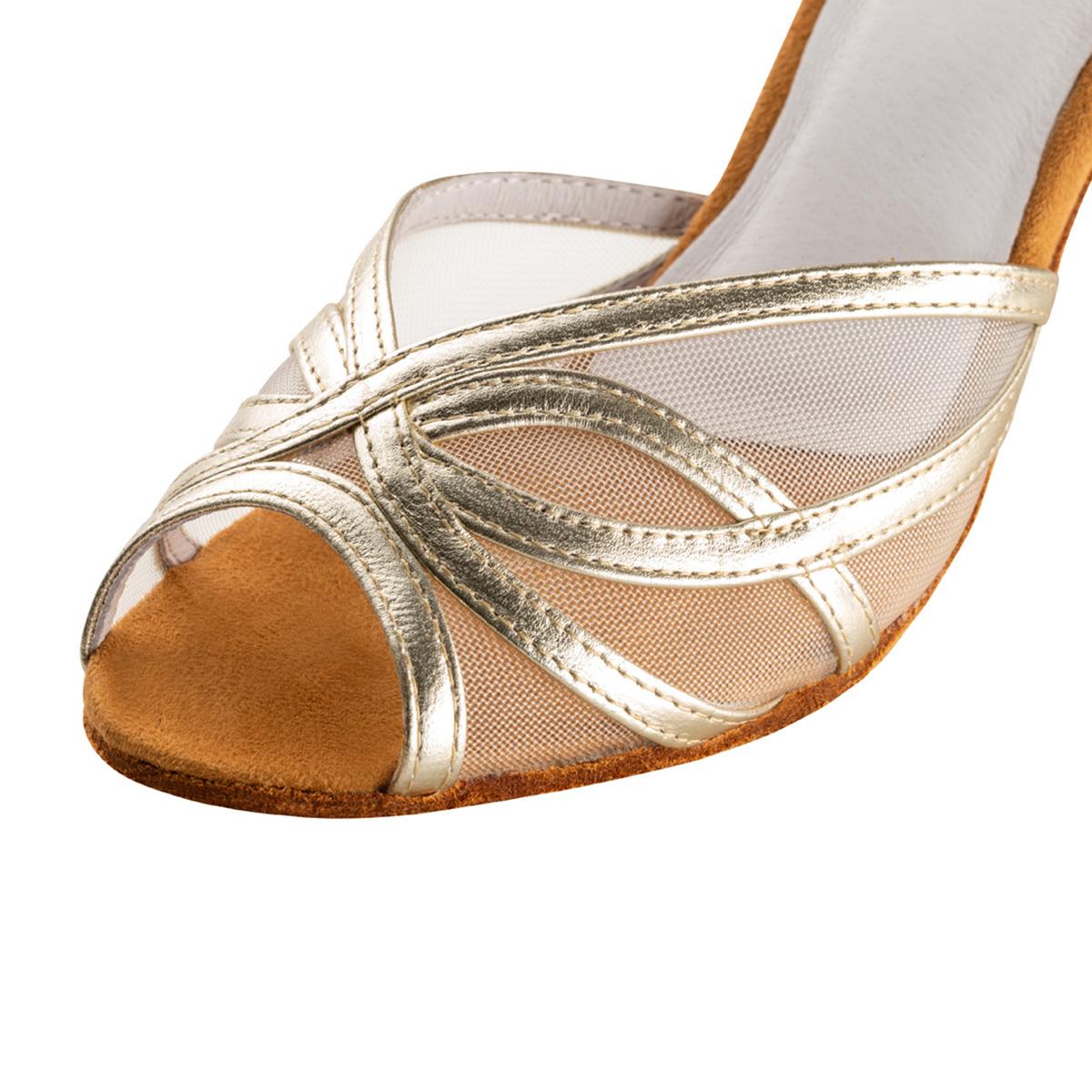 Anna Kern Damen Tanzschuhe 740-60 - Farbe: Gold - Größe: UK 7
