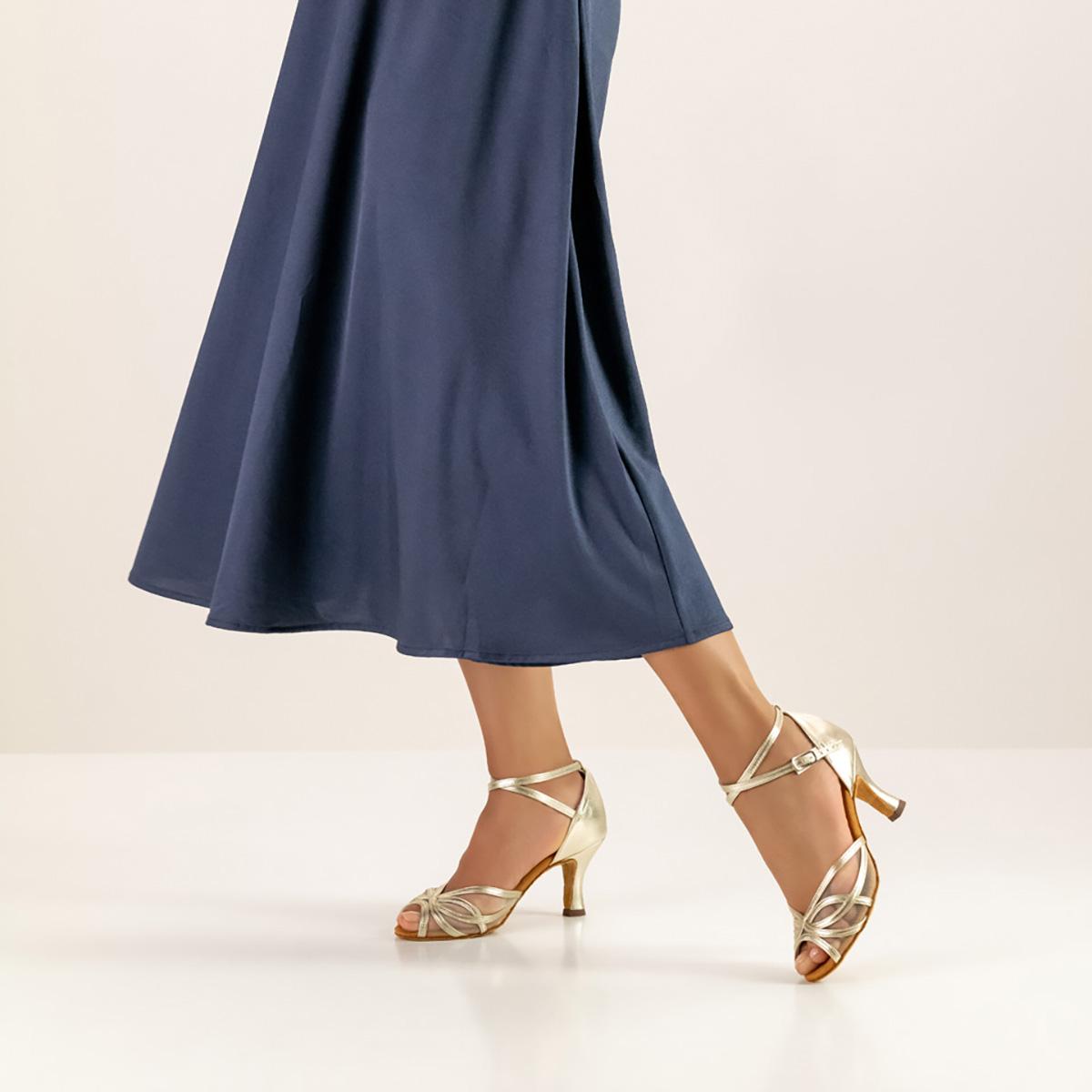 Anna Kern Damen Tanzschuhe 740-60 - Farbe: Gold - Größe: UK 4,5