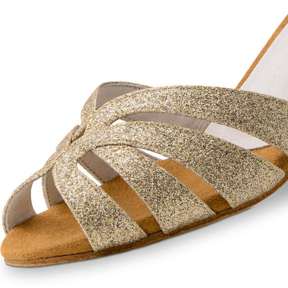 Anna Kern Damen Tanzschuhe 750-60 - Farbe: Gold - Größe: UK 6,5