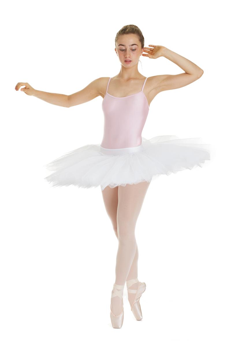 Intermezzo Damen Ballett Teller Tutu 7741 Falplat - Farbe: Weiß (001) - Größe: M