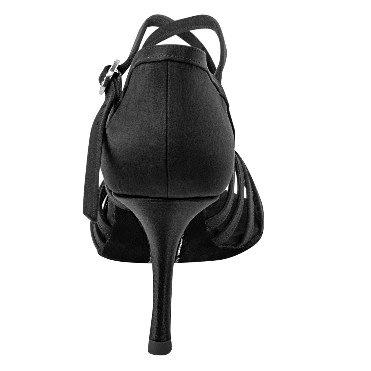 Rummos Damen Tanzschuhe Elite Celine 041 - Obermaterial: Satin - Farbe: Schwarz - Weite: Normal - Absatz: 80E Stiletto - Größe: EUR 36