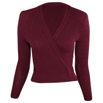 Intermezzo Damen Ballett Wickeljacke 6811 Jersey Elipor - Farbe: Burgund (028) - Größe: XL