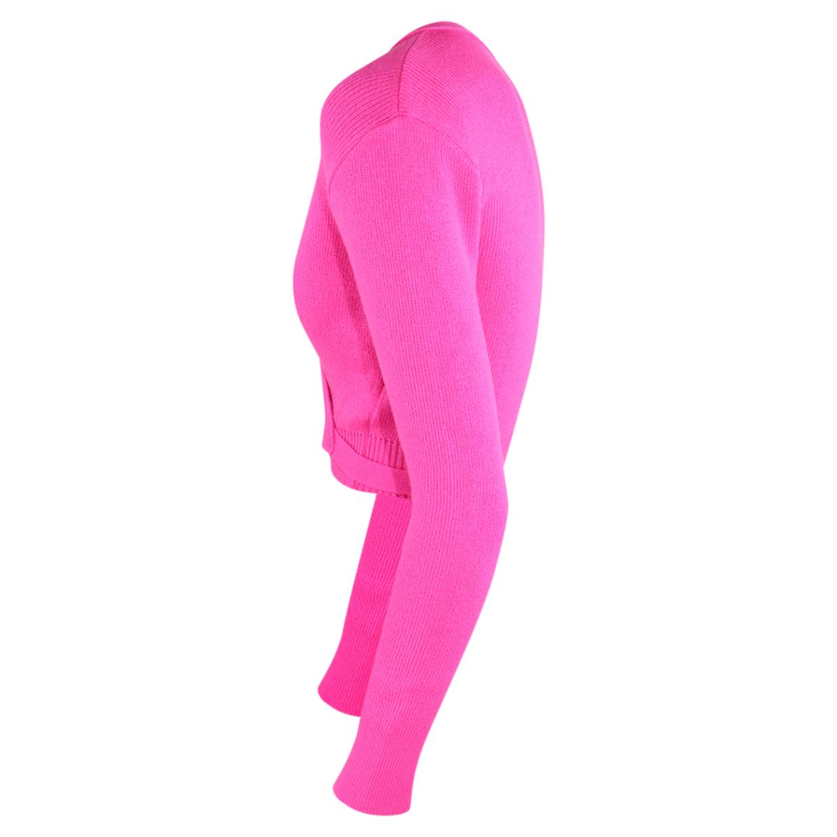 Intermezzo Damen Ballett Wickeljacke 6000 Jersey Elisa - Farbe: Fuchsia Neon (035) - Größe: XL