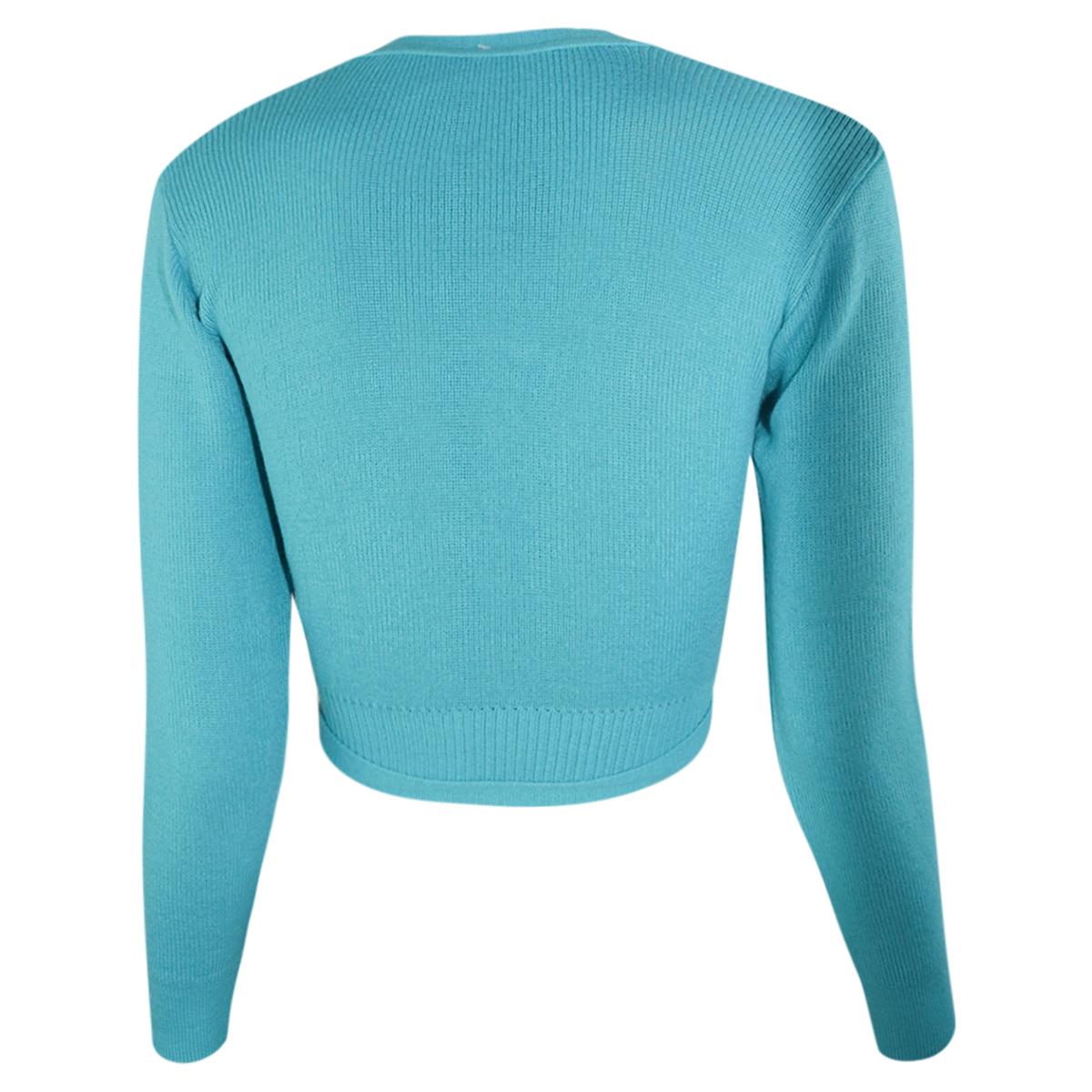 Intermezzo Damen Ballett Wickeljacke 6000 Jersey Elisa - Farbe: Türkis (016) - Größe: XXL