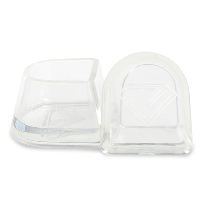 Diamant Absatzschoner - Style: Flare - Farbe: Transparent - Menge: 10 Paar