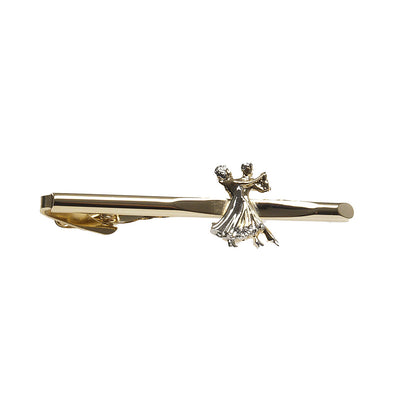Diamant Krawattennadel mit Tanzpaar breit - Farbe: Gold