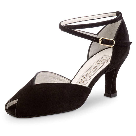 Werner Kern Damen Tanzschuhe Asta 6,5 - Farbe: Schwarz  - Größe: UK 8,5