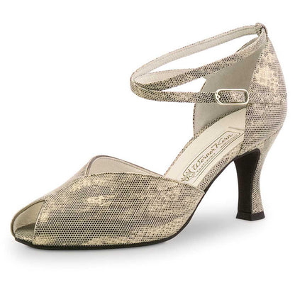 Werner Kern Damen Tanzschuhe Asta 6,5 - Farbe: Shark Antik - Größe: UK 8,5