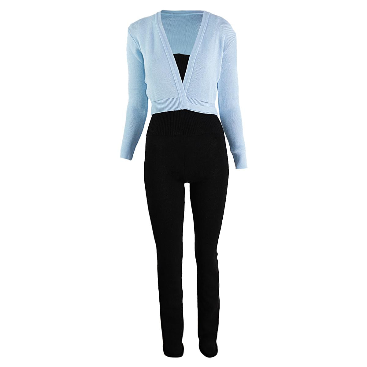 Intermezzo Damen Aufwärmanzug lang 4588 Skinlegrec - Farbe: Schwarz (037) - Größe: M