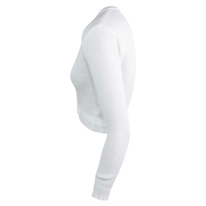 Intermezzo Damen Ballett Wickeljacke 6000 Jersey Elisa - Farbe: Weiß (001) - Größe: XXL