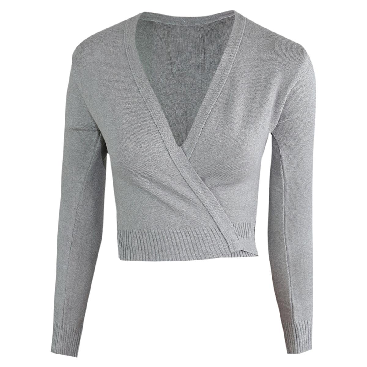 Intermezzo Damen Wickeljacke 6166 Elisurnou - Farbe: Grau (033) - Größe: M