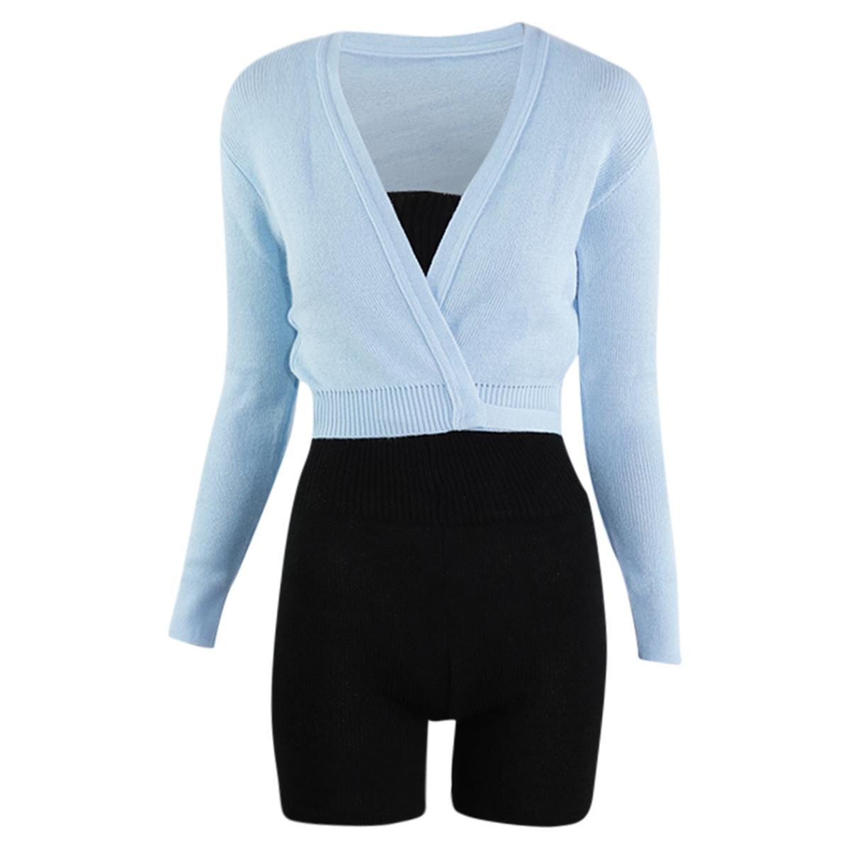 Intermezzo Damen Aufwärmanzug kurz 4587 Skinlegshort - Farbe: Schwarz (037) - Größe: XL