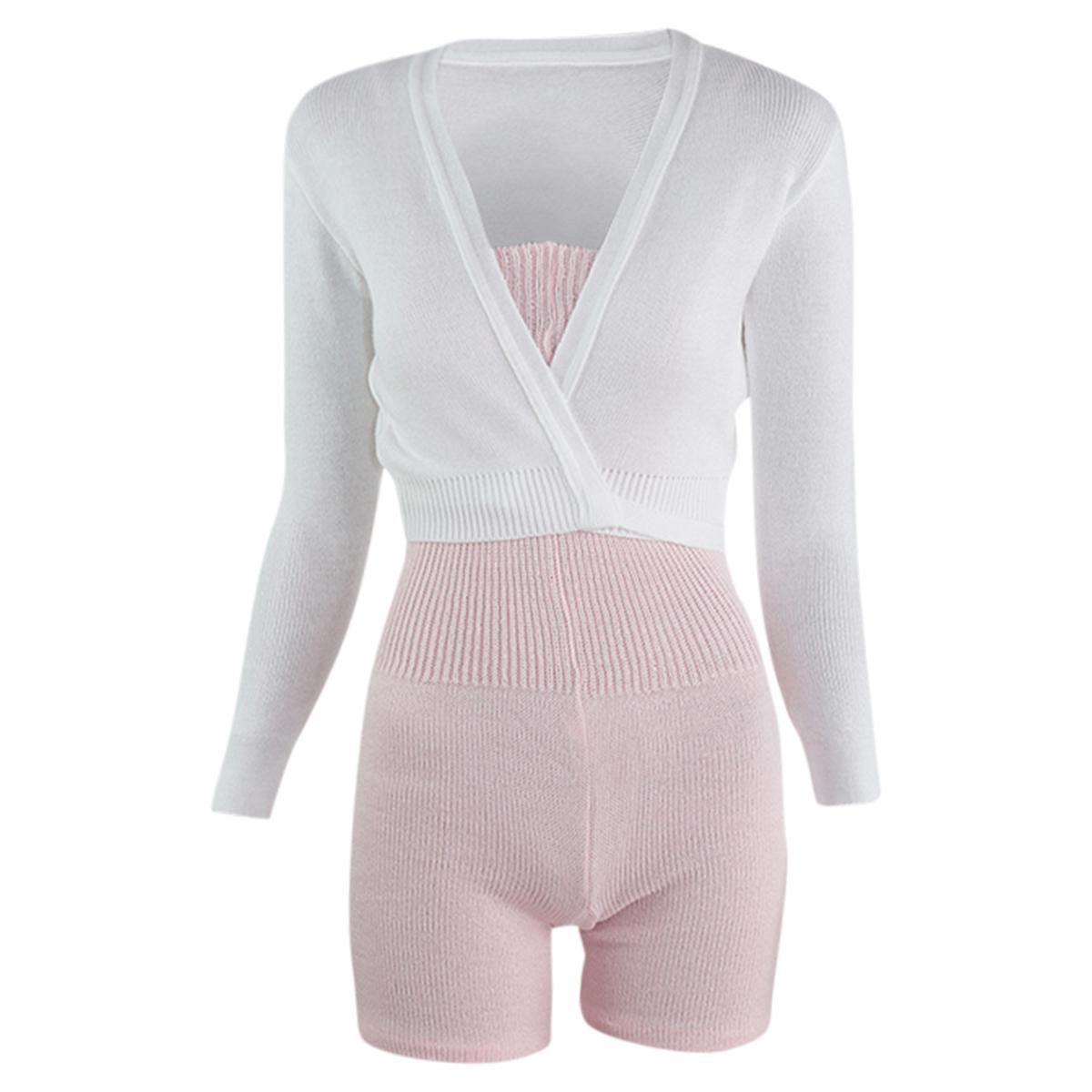Intermezzo Damen Aufwärmanzug kurz 4587 Skinlegshort - Farbe: Rosa (007) - Größe: XXL