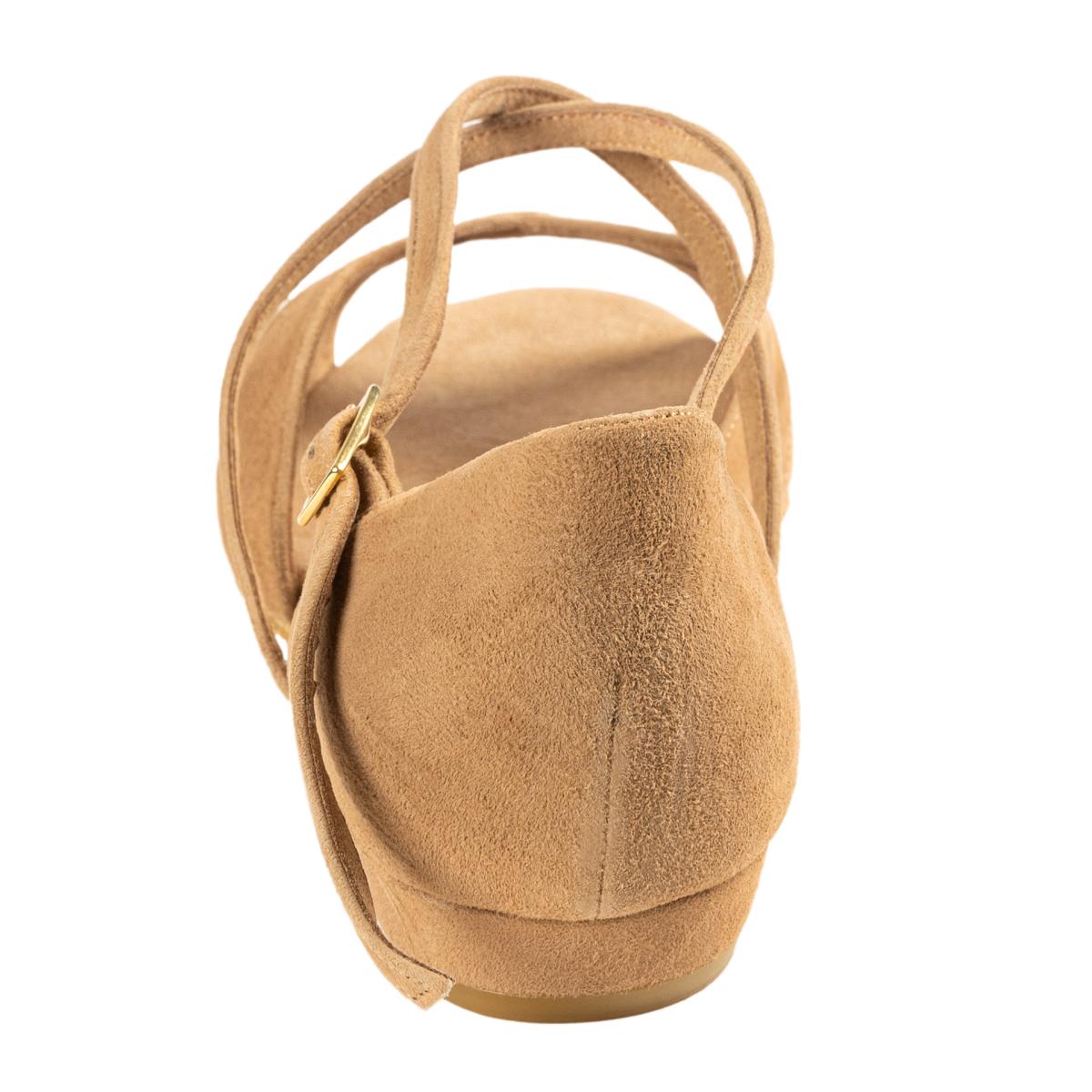Rummos Damen Tanzschuhe Lola 027 - M: Nubuck - C: LigBraun - W: Medium (Normal) - H: 20 Block - Si: EUR 40,5