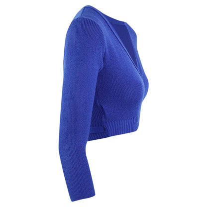 Intermezzo Damen Ballett Wickeljacke 6000 Jersey Elisa - Farbe: Royal Blau (017) - Größe: M