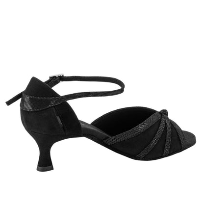 Rummos Damen Tanzschuhe R367 024-061 - Obermaterial: Leder - Farbe: Schwarz - Weite: Normal - Absatz: 50R Flare - Größe: EUR 36