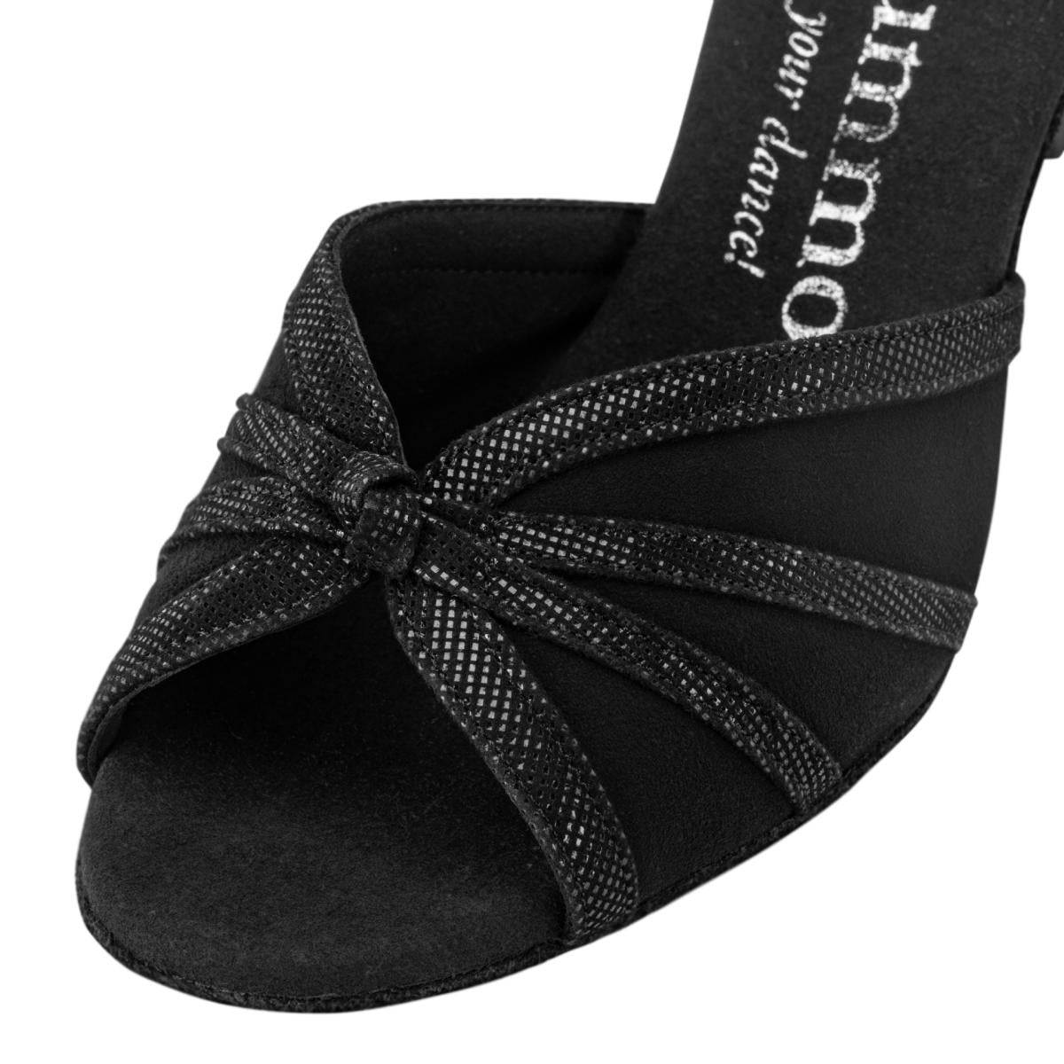 Rummos Damen Tanzschuhe R367 024-061 - Obermaterial: Leder - Farbe: Schwarz - Weite: Normal - Absatz: 50R Flare - Größe: EUR 35