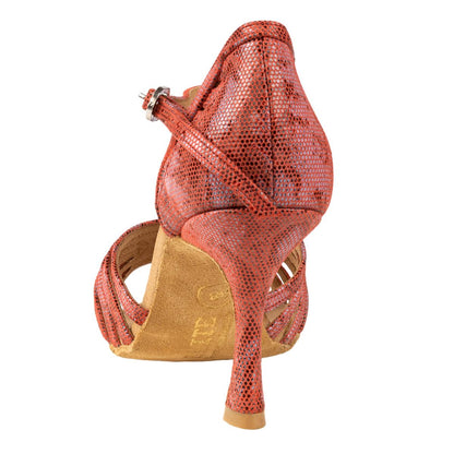 Rummos Damen Latein Tanzschuhe Elite Karina 205 - Material: Leder - Farbe: Histrix Rot - Weite: Normal - Absatz: 70R Flare - Größe: EUR 37
