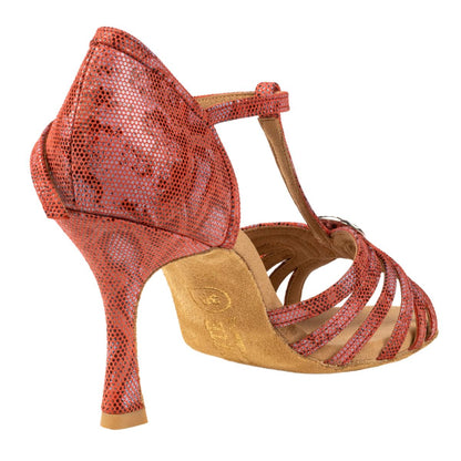 Rummos Damen Latein Tanzschuhe Elite Karina 205 - Material: Leder - Farbe: Histrix Rot - Weite: Normal - Absatz: 70R Flare - Größe: EUR 41