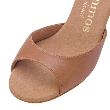 Rummos Damen Tanzschuhe Gabi 246-021 - Obermaterial: Leder - Farbe: Beige/Leopard - Weite: Normal - Absatz: 60R Flare - Größe: EUR 35,5