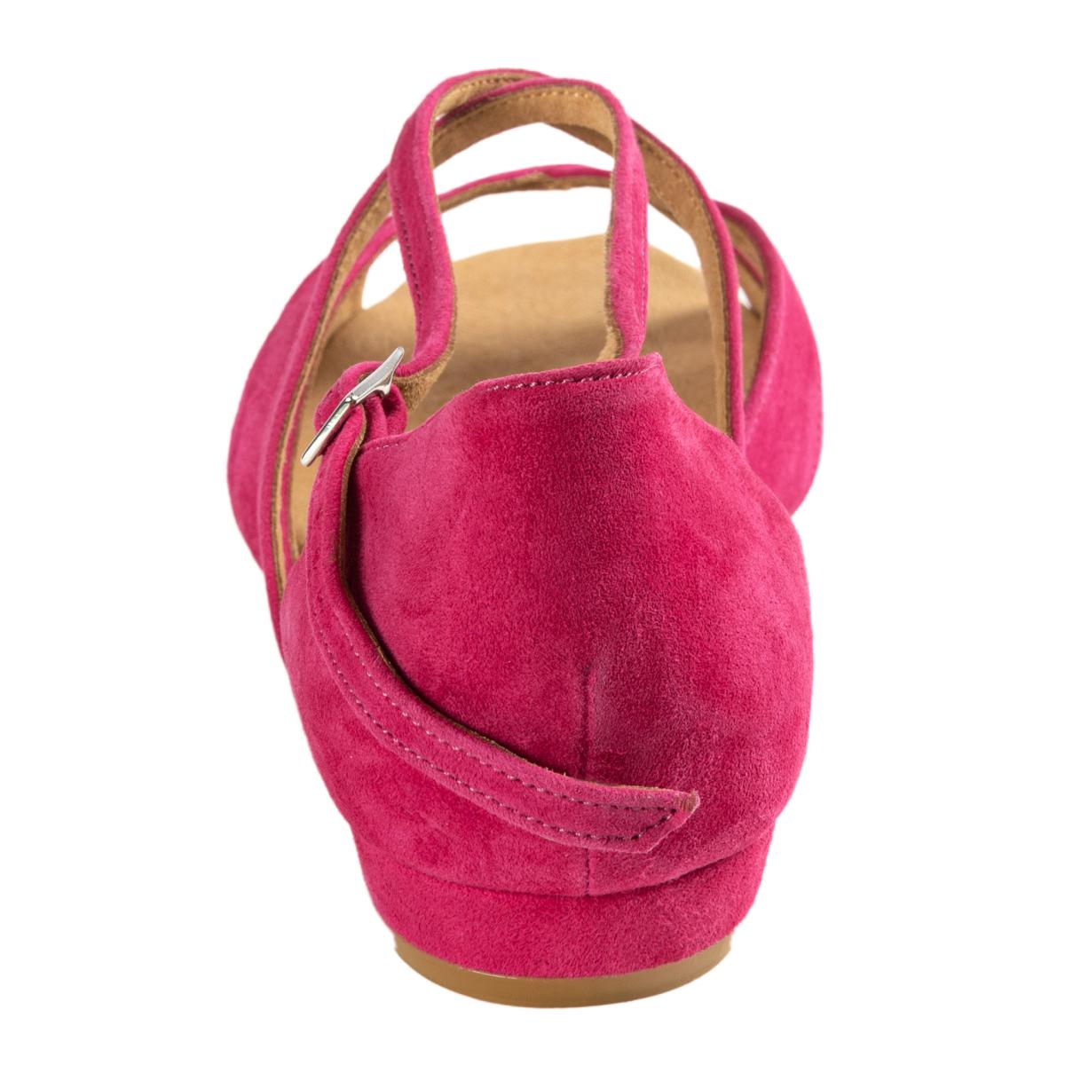 Rummos Damen Tanzschuhe Lola 242 - M: Nubuck - C: Fuchsia - W: Medium (Normal) - H: 20 Block - Si: EUR 40,5