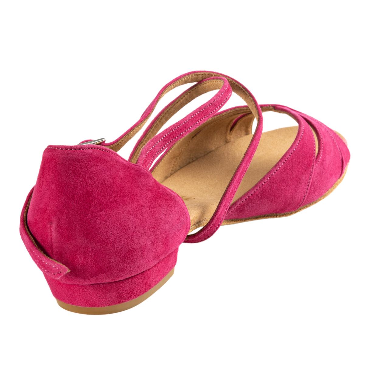 Rummos Damen Tanzschuhe Lola 242 - M: Nubuck - C: Fuchsia - W: Medium (Normal) - H: 20 Block - Si: EUR 40,5