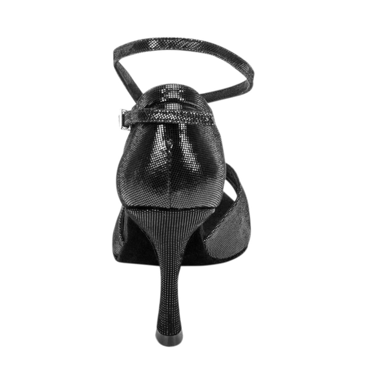 Rummos Damen Tanzschuhe R306 061 - Obermaterial: Leder - Farbe: Schwarz Diva - Weite: Normal - Absatz: 70R Flare - Größe: EUR 35,5
