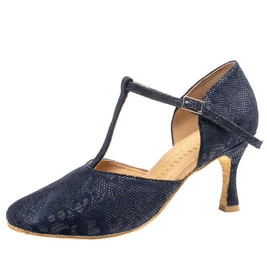 Rummos Damen Tanzschuhe R312 112 - M: Leder - C: NehruBlue - W: Medium (Normal) - H: 60R Flare - Si: EUR 42