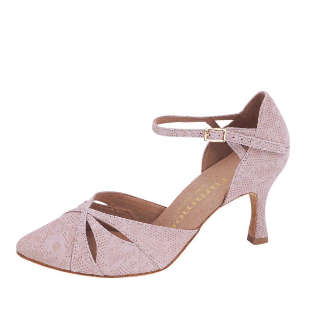 Rummos Damen Tanzschuhe R405 113 - Obermaterial: Leder - Farbe: NehruTan - Weite: Normal - Absatz: 60R Flare - Größe: EUR 34
