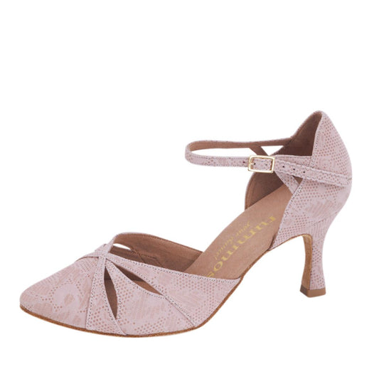 Rummos Damen Tanzschuhe R405 113 - Obermaterial: Leder - Farbe: NehruTan - Weite: Normal - Absatz: 60R Flare - Größe: EUR 41