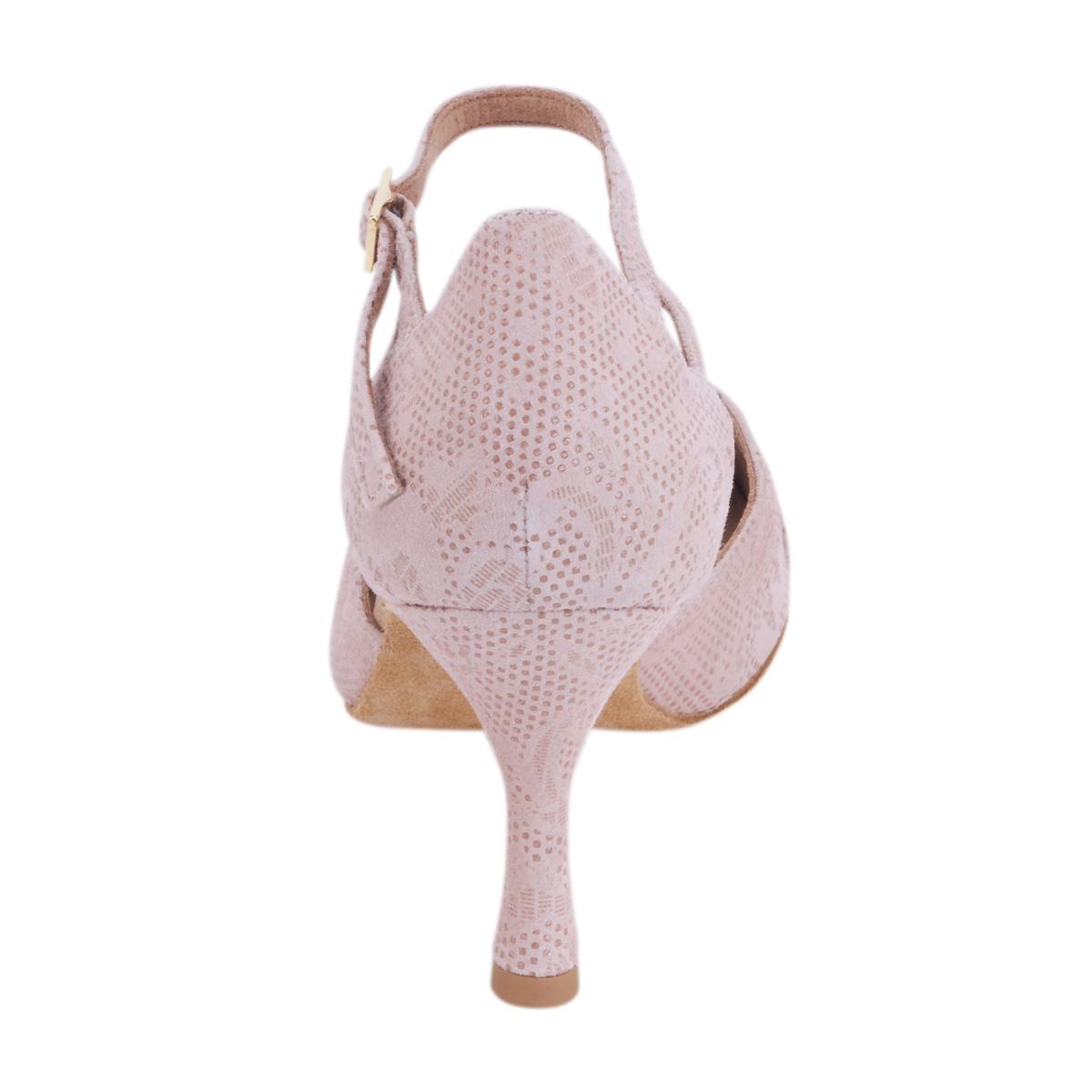 Rummos Damen Tanzschuhe R405 113 - Obermaterial: Leder - Farbe: NehruTan - Weite: Normal - Absatz: 60R Flare - Größe: EUR 34,5
