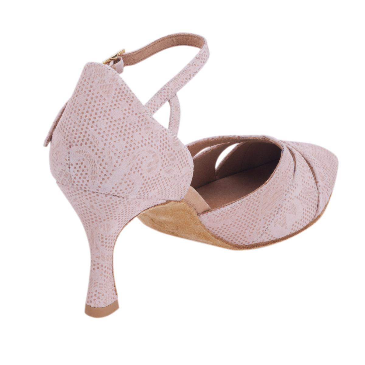 Rummos Damen Tanzschuhe R405 113 - Obermaterial: Leder - Farbe: NehruTan - Weite: Normal - Absatz: 60R Flare - Größe: EUR 41