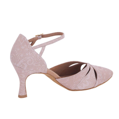 Rummos Damen Tanzschuhe R405 113 - Obermaterial: Leder - Farbe: NehruTan - Weite: Normal - Absatz: 60R Flare - Größe: EUR 40,5