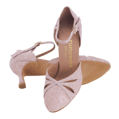 Rummos Damen Tanzschuhe R405 113 - Obermaterial: Leder - Farbe: NehruTan - Weite: Normal - Absatz: 60R Flare - Größe: EUR 35,5