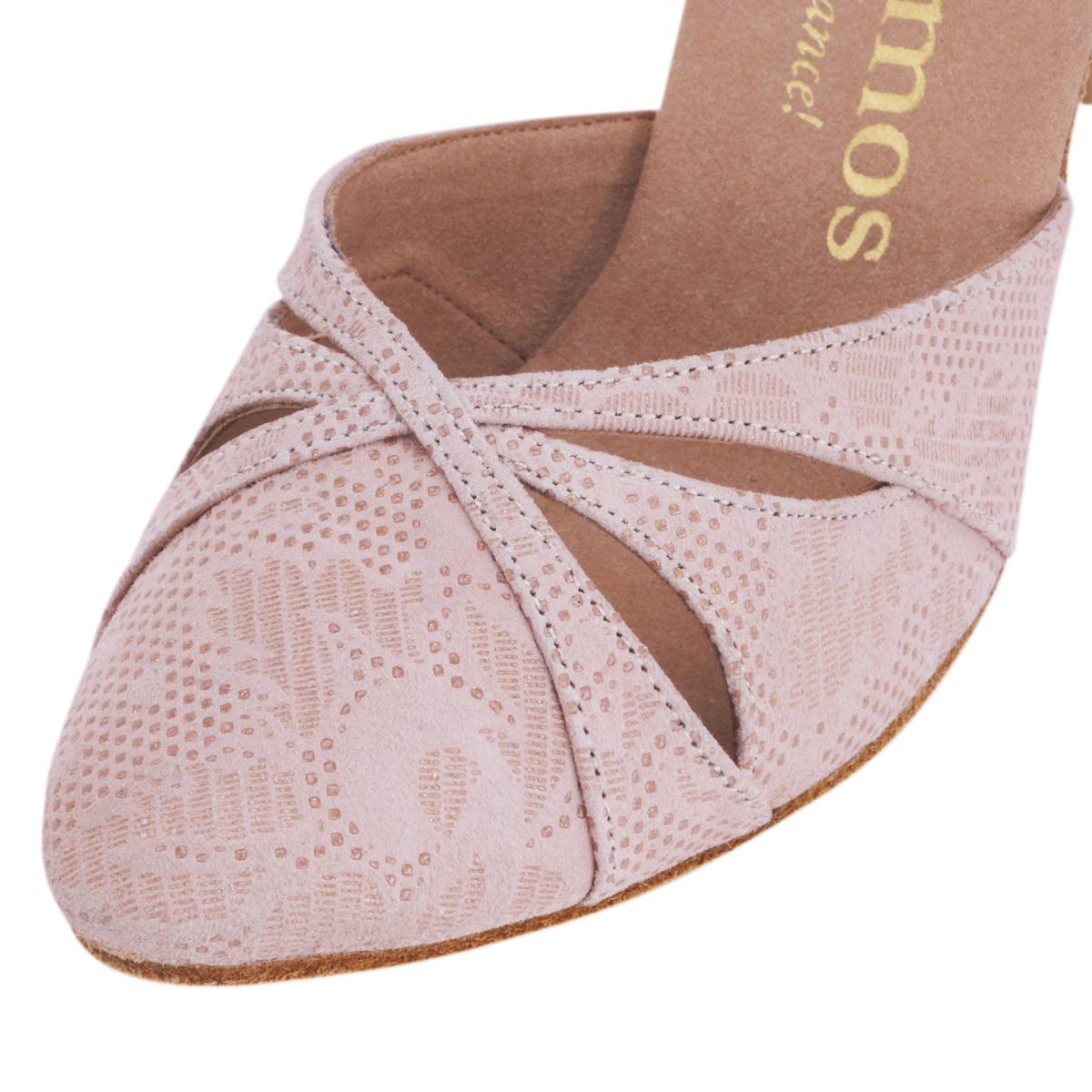 Rummos Damen Tanzschuhe R405 113 - Obermaterial: Leder - Farbe: NehruTan - Weite: Normal - Absatz: 60R Flare - Größe: EUR 34