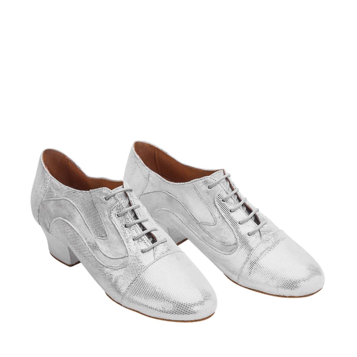 Rummos Damen Trainerschuhe R607 069-169 - Obermaterial: Leder/Nubuck - Farbe: Silber/Diva - Weite: Normal - Absatz: 45 Cuban - Größe: EUR 38